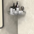 thumbnail image 1 of Meitianfacai No-Drill Clear Wall Caddy Style Glacier Pattern Suction Cup Shelf Drill-Free Removable Multifunctional Rectangle Storage Bathroom, 1 of 7