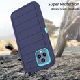 thumbnail image 3 of Asuwish Compatible with T-Mobile Revvl 6/6X 5G Phone Case Hybrid Rugged Shockproof Hard Protective Drop Proof Full Body Heavy Duty Mobile Cell Cover for Tmobile Revvl6 X Revvl6X Women Men Blue, 3 of 6