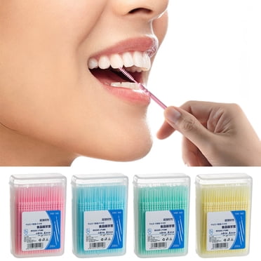 Jusqu'à 60 % de Rabais! Gspmoly Cure-Dents en Soie Dentaire, 200 Pcs Cure-Dents à Double Tête, Cure-Dents en Plastique Jetables pour le Nettoyage des Dents, Brosses Interdentaires Soins Buccaux Cure-Dents en Soie Dentaire pour les Dents