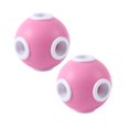 thumbnail image 1 of Oleegame 2PC Trashcans For Bedroom Washing Machine Filter Hair Ball Decontamination Cleaning Ball Silicone Anti Winding Clothes Purification Washing Ball Pink, 1 of 6