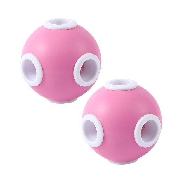 Oleegame 2PC Trashcans For Bedroom Washing Machine Filter Hair Ball Decontamination Cleaning Ball Silicone Anti Winding Clothes Purification Washing Ball Pink