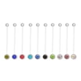 thumbnail image 1 of 10PCS Navel Belly Button Ring Pregnancy Maternity Flexible Clear Long Belly Button Rings Navel Retainer Body Piercing, 1 of 8