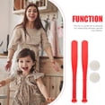 thumbnail image 4 of WRITWAA Batte de Baseball en Plastique 2 Ensembles Rouge pour Enfants Jouet pour Activités Extérieures et Intérieures, 4 of 6