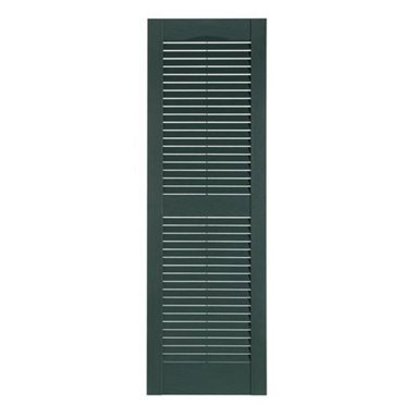Perfect Shutters IL501571331 Premier Louver Exterior Decorative Shutter, Heritage Green - 15 x 71 in.