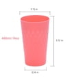 thumbnail image 3 of CHUANK Reusable Plastic Cups- 9 oz Plastic Cups  Plastic Tumblers Set of 12  Unbreakable Plastic Drinking Glasses - Colorful Stackable Party Cups Set (Pack 12- 5.6oz), 3 of 9