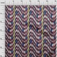 thumbnail image 2 of oneOone Cotton Poplin Fabric Stripe & Chevron Ikat Decor Fabric Printed BTY 56 Inch Wide, 2 of 4