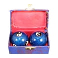 thumbnail image 1 of 2 x Hand Balls Chinese Health Balls with Storage Box Portable Fitness Relaxation Gossip Blue, 1 of 9