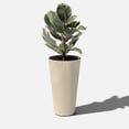 thumbnail image 2 of Veradek Demi Series 26" Tall Plastic-Stone Planter - Sand, 2 of 11