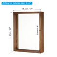thumbnail image 2 of Unique Bargains 5x7 Wood Picture Frames, Double Sided Acrylic Plant Specimens Frame Brown, 2 of 5