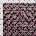 thumbnail image 3 of oneOone Viscose Tissu Noir Fleurs Robe Tissu Tissu Imprimé par la Cour 42 Pouces de Large, 3 of 4