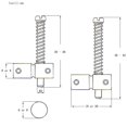 thumbnail image 3 of 4 Pcs 4String Chevalet Selles pour Guitare Électrique Bass Pièces de Rechange, 3 of 11