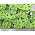 thumbnail image 3 of Soimoi Polyester Crepe Fabric Leaves,Floral & Butterfly Print Fabric by Yard 52 Inch Wide, 3 of 3