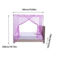 thumbnail image 3 of Fiudx Bed Mosquito Net Bedroom Decorative Side Opening Net Curtains, 3 of 7