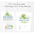 thumbnail image 3 of Inkdotpot Set Of 30Dinosaur Baby Shower Invitations-Diaper Raffle Tickets And Baby Shower Book Request Cards Jungle Animals Invites Its A Boy Its A Girl, 3 of 7