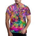 thumbnail image 1 of YDLCAFD 2023 Colorful Graffitiss 3D Printed Pigment T Shirt For Men, 1 of 4
