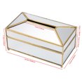 thumbnail image 2 of Rectangular Clear Glass Paper Tissue Box Decorative Glass Napkin Storage Box Facial Tissue Holder for Dresser Bathroom Bedroom Home Decor Office Bar Restaurant, 2 of 7