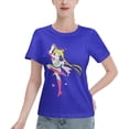 thumbnail image 1 of T-Shirt Basique à Manches Courtes pour Femmes Sailor Moon Lièvre Lunaire, 1 of 6