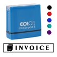 thumbnail image 2 of Printtoo Invoice Self Inking Rubber Stamp Pre-Inked Office Stamp- Home Office Business Stationery, Red- 42 x 9 mm, 2 of 7