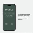 thumbnail image 4 of Smart Health  Ceramic Stainless Steel Sleep Monitoring Camera Control IP68 Waterproof with APP for Men Women Blue, 4 of 8