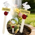 thumbnail image 2 of TIELUTT Easter Resin Rabbit Wooden Welcome Yard Sign for Festival Outdoor Garden for Wooden Graduation Signing Book 2022 Wooden Garden for Garden for Support Sunflower Holder for Phone, 2 of 6