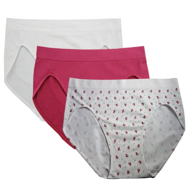 FEM Culottes pour FEMmes Sans Coutures, Culottes Échancrées - Lot de 3