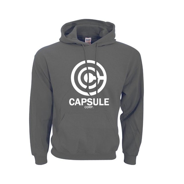 Chandails à Capuchon Capsule corp (Deepgraywhite, m)
