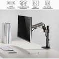 thumbnail image 2 of Single Monitor Stand - Gas Spring Single Arm Monitor Desk Mount Fit 17 to 27 inch Screens, Height Adjustable VESA Bracket with Clamp, Grommet Mounting Base, 2 of 6
