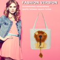 thumbnail image 4 of Lion Pattern Pets Handbags Convenient Canvas Cat Tote Bag Fashion for Pet Lovers, 4 of 5