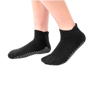 Qulqfy Womens Socks Size 9-11 Black Ankle Cotton Grippy Non-Slip Spring Socks Running Socks Womens