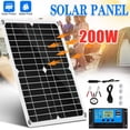 thumbnail image 2 of CUITING 200W Solar Panel Kit with 100A Controller  12V Battery Charger Maintainer w/ 100A Controller For Car Caravan Boat  Marine Outdoor, 2 of 9