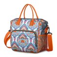 thumbnail image 1 of Decorative Paisley Print Thermal Tote - Leakproof Large Lunch Bag with Detachable Strap, Multi-Pocket Design for Parents & Students, 1 of 4