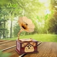 thumbnail image 1 of Phonograph Music Box Creative Vintage Wood Music Box for Birthday Christmas Gift, 1 of 5
