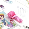 thumbnail image 3 of TIELUTT Art Roller DIY Craft for Rhinestone Embroidery Easy Grip Hand Roller Detachable Painting Fabric Pens Coffee Live Easy Clean Easter Table Decorations Sponge Daddy Holder, 3 of 5