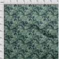 thumbnail image 4 of oneOone Viscose Chiffon Dark Green Fabric Abstract Floral Craft Projects Decor Fabric Printed By The Yard 42 Inch Wide, 4 of 5