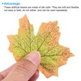 thumbnail image 4 of Unique Bargains Artificial Leaves Fall Maple Autumn Fake Leaf Decoration, Green 500 Pack, 4 of 5