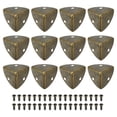 thumbnail image 1 of 12 Pcs Metal Edge Guard, 23mm Decorative Box Corner Cover, Furniture Corner Edges Protector with Mounting Screws, Bronze, 1 of 6