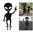 thumbnail image 3 of 2pcs Acrylic Home Garden Outer Alien Stake Cute Silhouette Outdoor Decor, 3 of 5