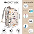 thumbnail image 2 of Dog Lover Gift School Backpack with Cute Puppy Pattern – Lightweight Travel Backpack with Comfortable Carrying and Anti-theft Multifunctional Design for Students and Female Professionals, 2 of 4