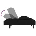 thumbnail image 5 of vidaXL 2-Seater Sofa Bed with Two Pillows Black Velvet, 5 of 5