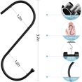 thumbnail image 3 of RELBRO Small S Hooks, 3.7 Inch Metal Hanging Jeans Hooks, Reversible, Heavy Duty, Black, 30 Pcs, 3 of 8