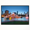thumbnail image 4 of PYREX Design Art Colorful Buckingham Fountain Framed Canvas Art Print, 4 of 5