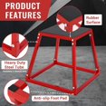 thumbnail image 3 of Ourlova 12"/18"/24" Plyometric Jump Box – Heavy Duty Steel Plyo Box with Rubber Pad, Versatile Workout Bench Training for Home Gym, Exercise Step Platform & Strength Training, 3 of 8
