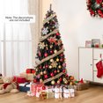 thumbnail image 2 of Gymax 6 FT Pre-lit Black Halloween Tree Artificial PVC Slim Pencil Christmas Tree, 2 of 10