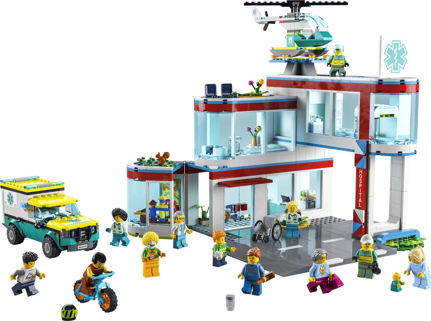 LEGO City L’hôpital 60330 Ensemble de construction (816 pièces)