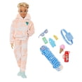 thumbnail image 3 of Barbie Dream Besties Ken Fashion Doll with 9 Summer & Skateboard Themed Accessories, 3 of 6