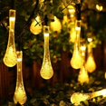 thumbnail image 4 of EGNMCR Light Strip, Christmas Lights Outdoor Garden Party 30 LED Teardrop Solar Garden Lantern String lantern string, 4 of 9