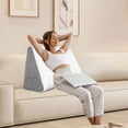 thumbnail image 4 of Hearth & Gear Pillow For Sleeping Support And | Orthopedic Triangle Cushion For Back Neck Leg Comfort | Breathable Bed Pillow For Posture Correction 1pc Cushion for Recliner Cushion Stuffing Back, 4 of 7
