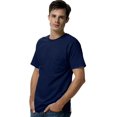 thumbnail image 1 of Hanes TAGLESS Men`s Pocket T-Shirt, M, Deep Navy, 1 of 1