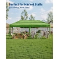 thumbnail image 4 of Eastvita Instant Pop-Up Canopy Tent with 6 Side Walls (Green), 4 of 6