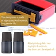 thumbnail image 2 of Graflsoa Portable Manual Date Coding Machine with Quick-Drying Ink, 4mm Character Height, ABS Material, Includes Printer, Ink, Pads, and Tweezers for Efficient Date Stamping, 2 of 7